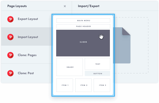 Importing and Exporting Page Layouts